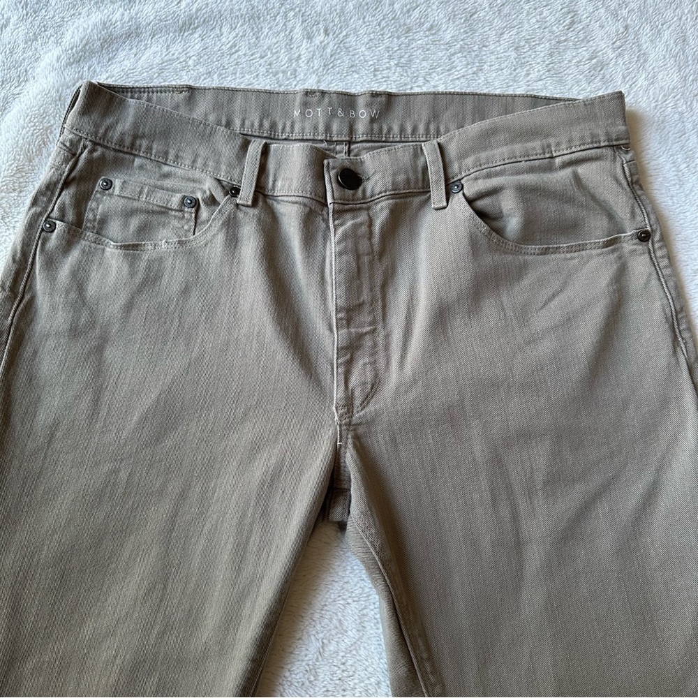 Mott & Bow Men's Slim Fit Jeans - Tan